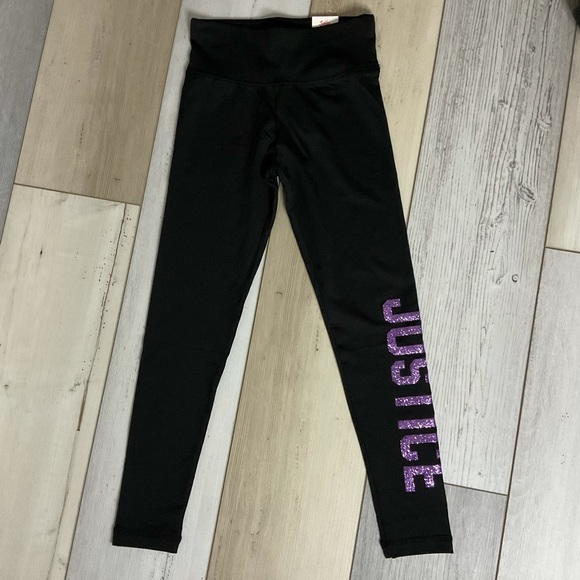 Justice Leggings, Purple & Black - Stretch Fit, Excellent Condition - Picture 5 of 13